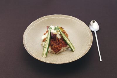 夏野菜のキーマカレー